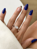 Silver East West Marquise CZ Solitaire Ring wholesale jewelry RINGS Catwalk Jewellery Europe