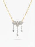 18K Gold Plated Stainless Steel Pave CZ Phoenix Eagle Charm Pendant Necklace - CW1NKL00193 | Wholesale Stainless Steel Jewelry Catwalk Jewellery Europe
