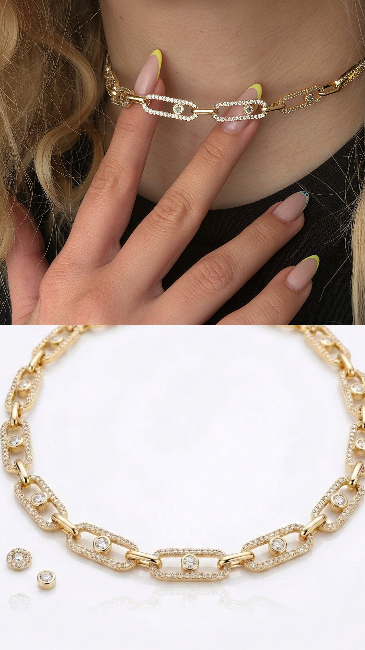 MY1VPNKLC0086 gold-necklace-stainless-steel-waterproof-layered-trendy-wholesale-myaccessories wholesale jewelry NECKLACE  Catwalk Jewellery Europe