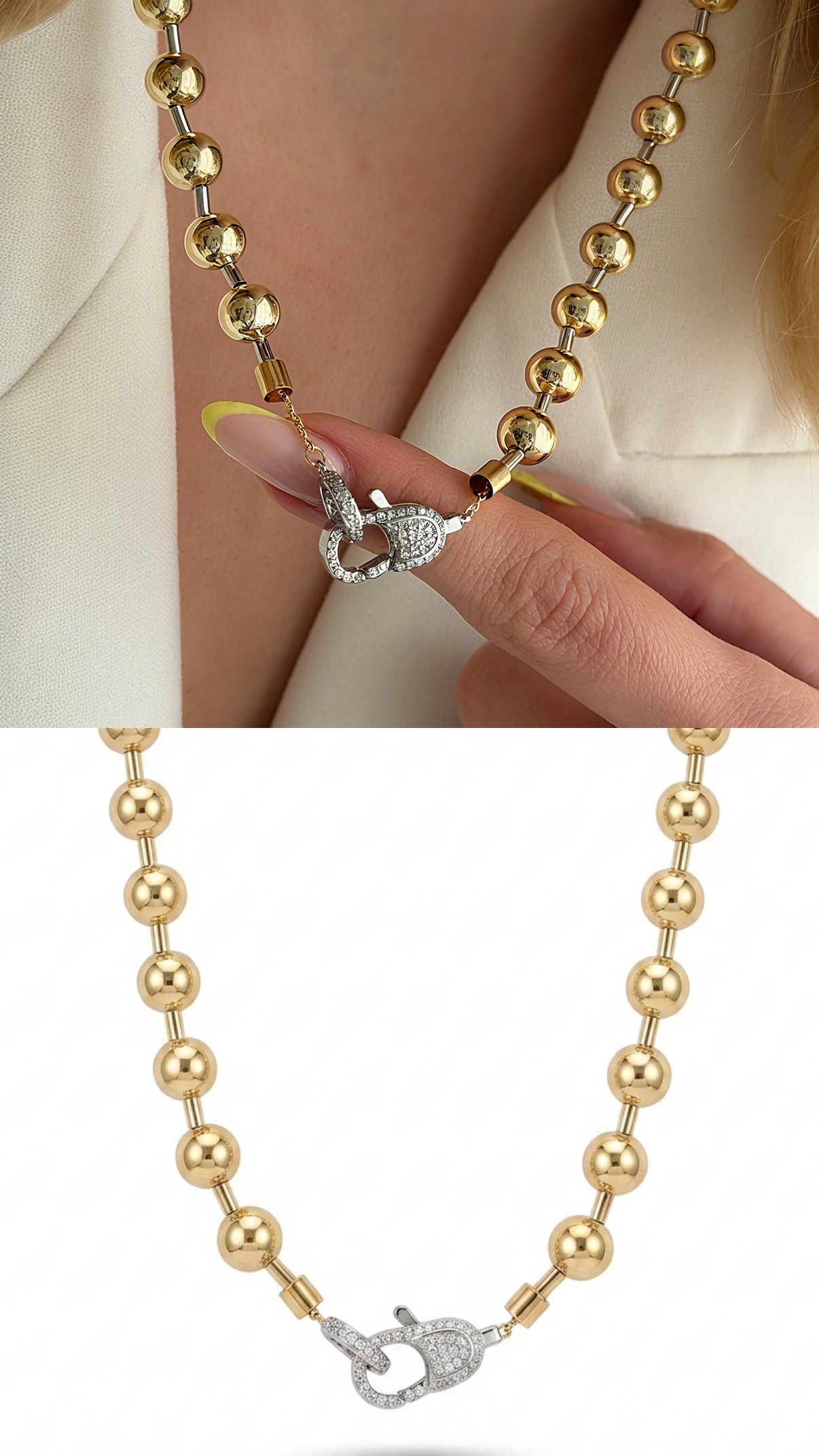 MY1VPNKLC0091 gold-necklace-stainless-steel-waterproof-layered-trendy-wholesale-myaccessories wholesale jewelry NECKLACE  Catwalk Jewellery Europe