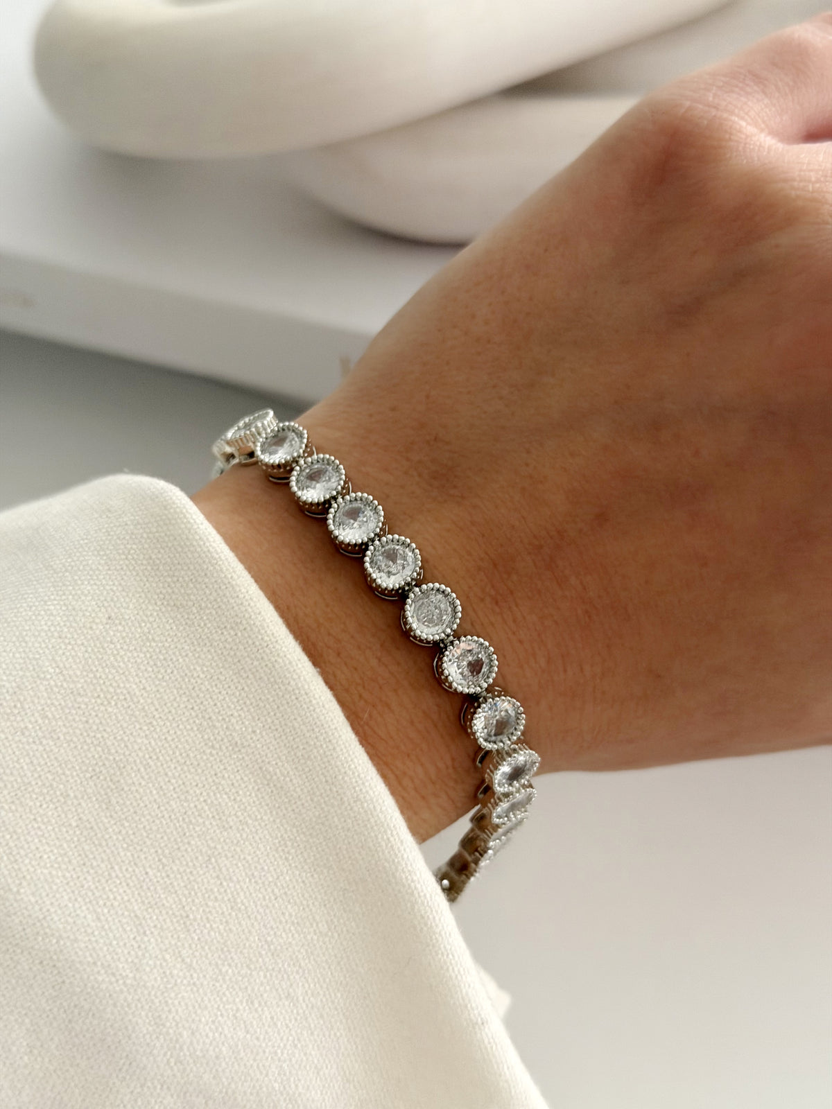 Rhodium Plated Cubic Zirconia Bracelets  – Catwalk Jewellery wholesale jewelry BRACELETS  Catwalk Jewellery Europe