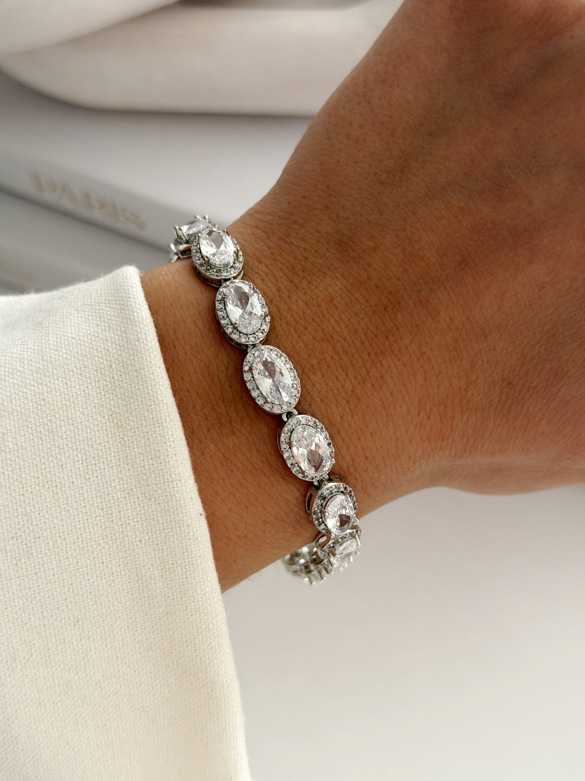 Rhodium Plated Cubic Zirconia Bracelets  – Catwalk Jewellery wholesale jewelry BRACELETS  Catwalk Jewellery Europe
