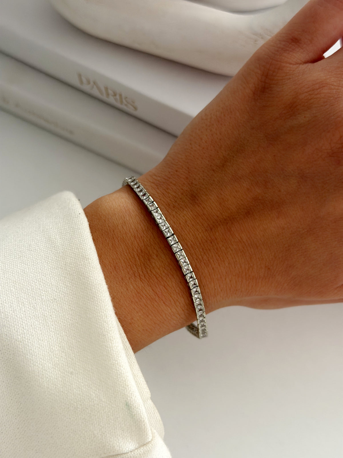 Rhodium Plated Cubic Zirconia Bracelets  – Catwalk Jewellery wholesale jewelry BRACELETS  Catwalk Jewellery Europe