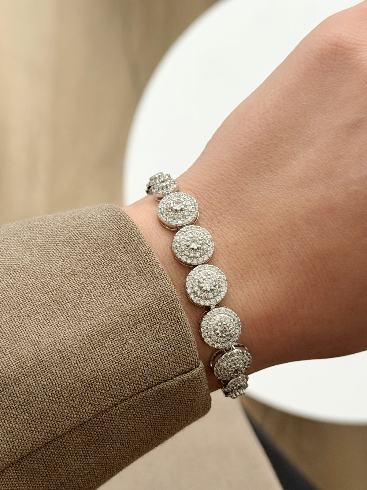 Rhodium Plated Cubic Zirconia Bracelets  – Catwalk Jewellery wholesale jewelry BRACELETS  Catwalk Jewellery Europe