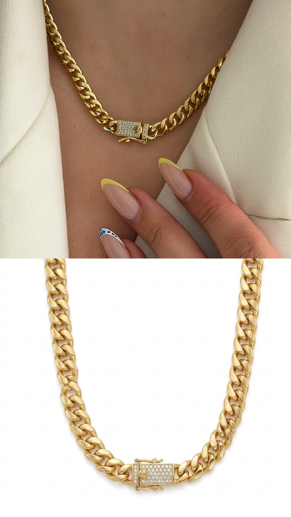 MY1VPNKLC0097 gold-necklace-stainless-steel-waterproof-layered-trendy-wholesale-myaccessories wholesale jewelry NECKLACE  Catwalk Jewellery Europe