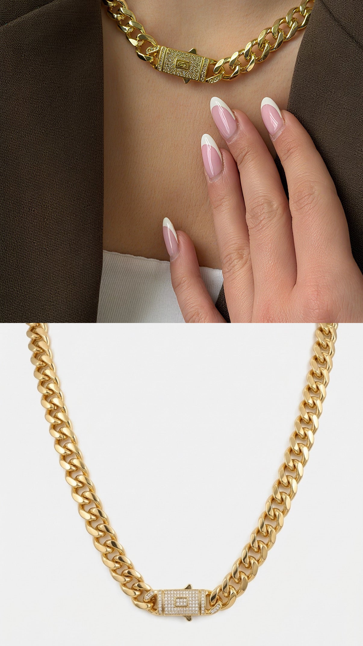 MY1VPNKLC0098 gold-necklace-stainless-steel-waterproof-layered-trendy-wholesale-myaccessories wholesale jewelry NECKLACE  Catwalk Jewellery Europe