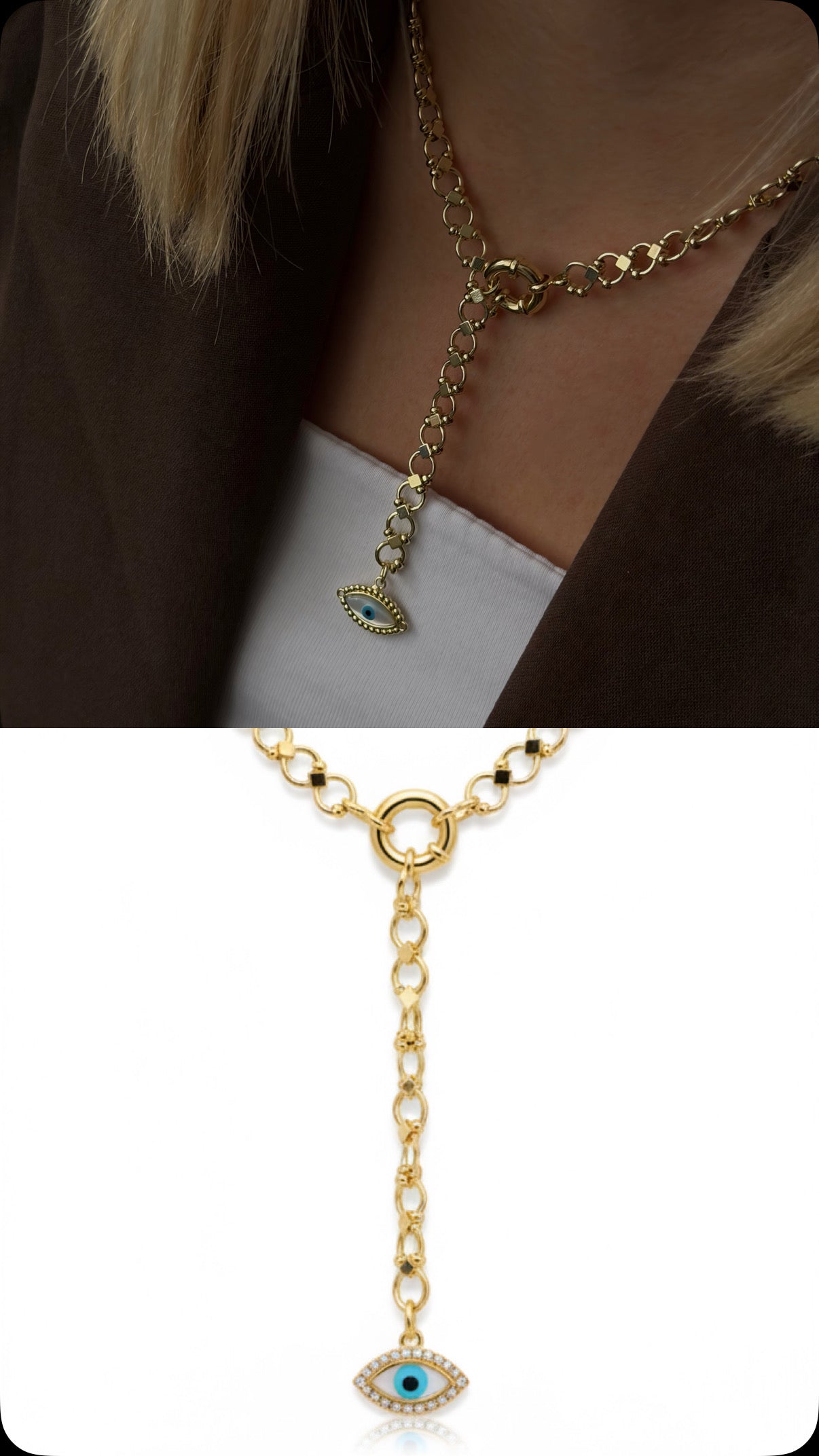 MY1VPNKLC0099 gold-necklace-stainless-steel-waterproof-layered-trendy-wholesale-myaccessories wholesale jewelry NECKLACE  Catwalk Jewellery Europe