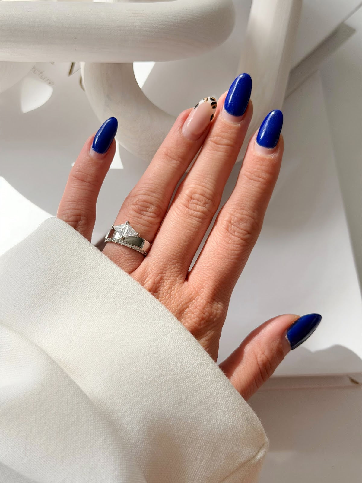Silver Princess Cut CZ Split Shank Band Ring - CW1RING0010 | Wholesale Stainless Steel Jewelry Catwalk Jewellery Europe