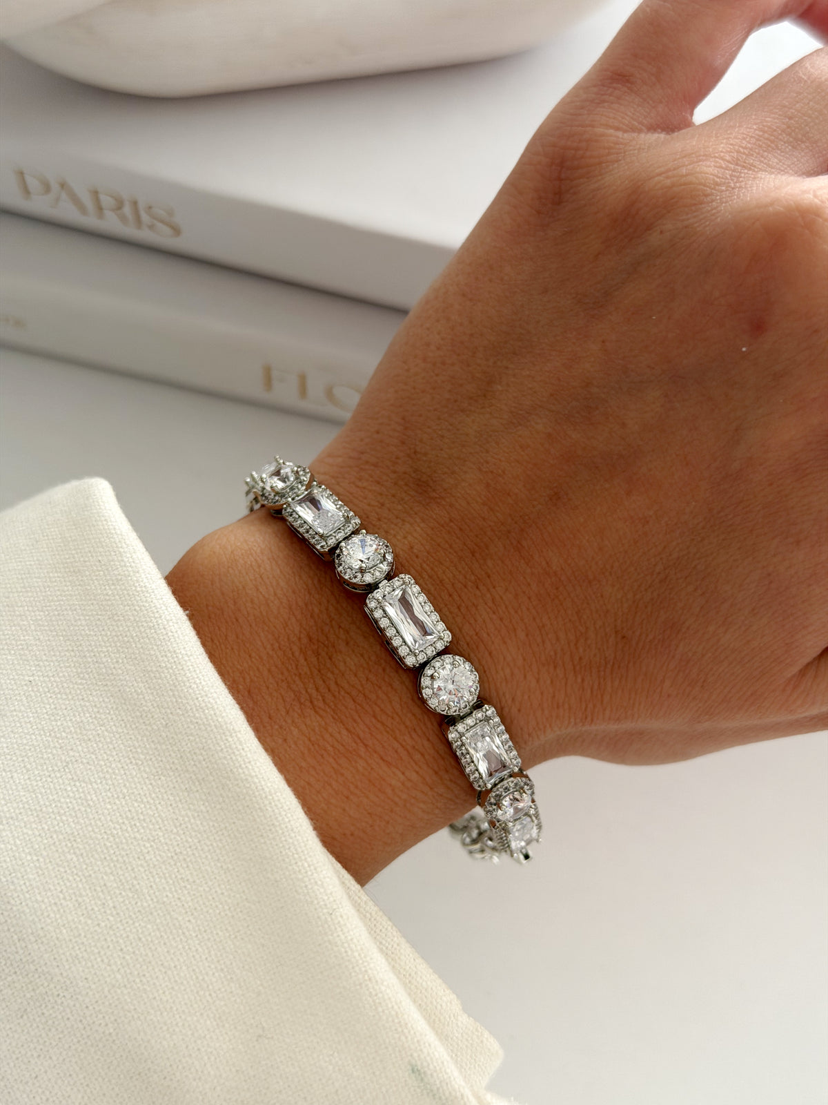 Rhodium Plated Cubic Zirconia Bracelets  – Catwalk Jewellery wholesale jewelry BRACELETS  Catwalk Jewellery Europe