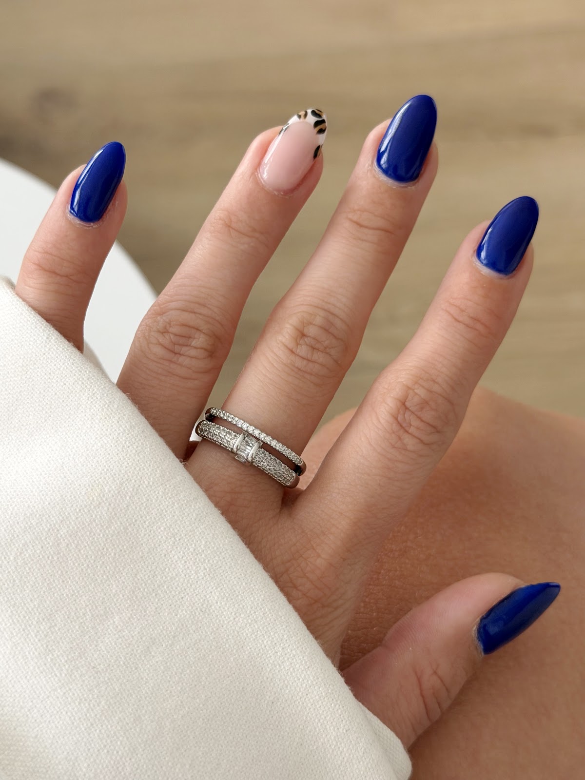 Silver CZ Pave Emerald Cut Double Band Ring - CW1RING0069 | Wholesale Stainless Steel Jewelry Catwalk Jewellery Europe