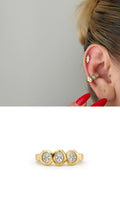 Gold Chunky Smooth Chubby Hoop Ear Cuff - CW1EARCUFF003 | Wholesale Stainless Steel Jewelry Catwalk Jewellery Europe