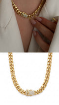 MY1VPNKLC00106 gold-necklace-stainless-steel-waterproof-layered-trendy-wholesale-myaccessories wholesale jewelry NECKLACE  Catwalk Jewellery Europe