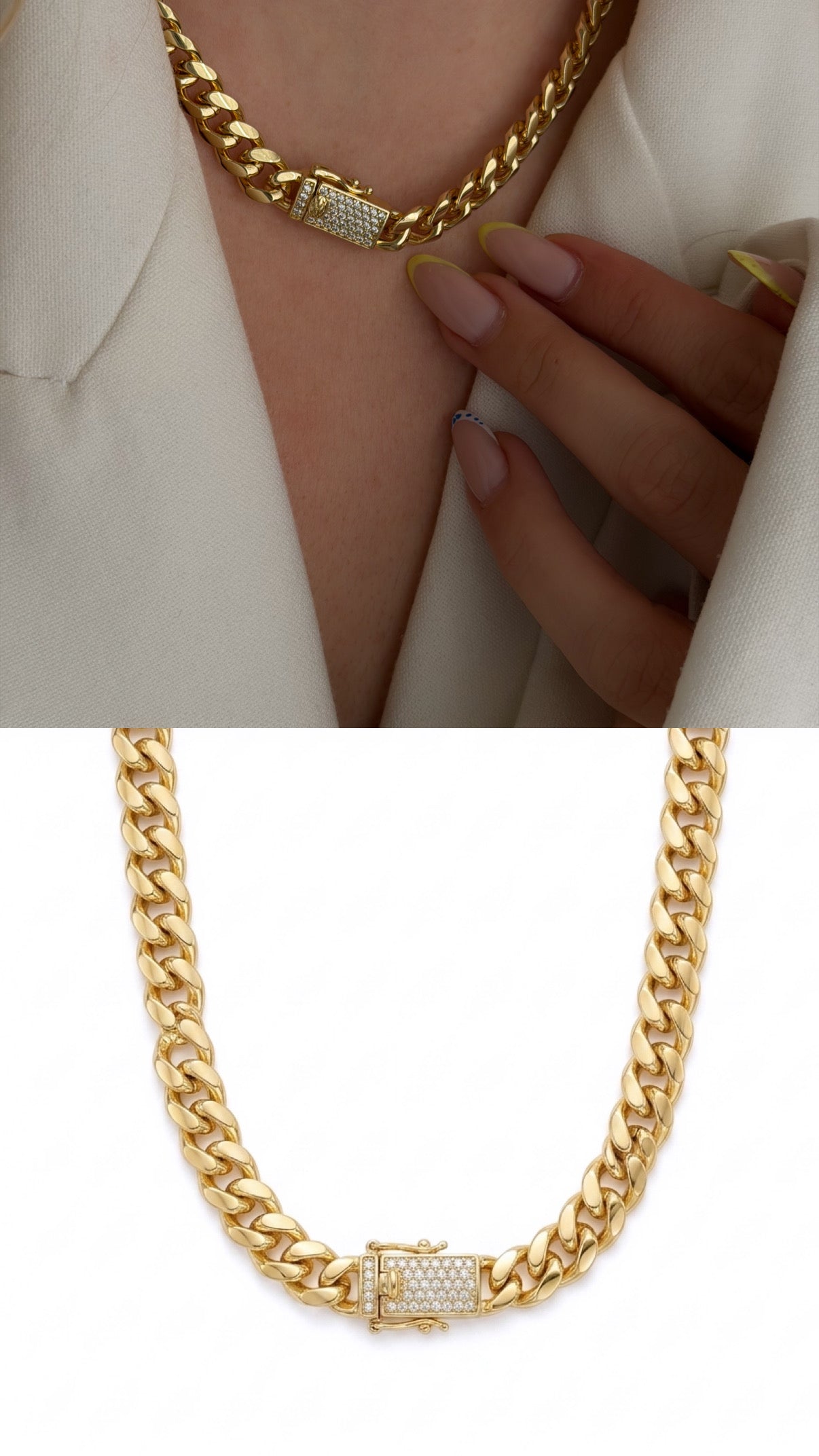 MY1VPNKLC00106 gold-necklace-stainless-steel-waterproof-layered-trendy-wholesale-myaccessories wholesale jewelry NECKLACE  Catwalk Jewellery Europe