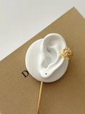 Gold CZ Pave Butterfly Wing Ear Cuff - CW1EARCUFF0096 | Wholesale Stainless Steel Jewelry Catwalk Jewellery Europe