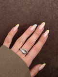 Gold CZ Pave Snake Ring With Green Emerald CZ Eyes wholesale jewelry RINGS Catwalk Jewellery Europe
