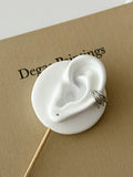 Silver Plain Triple Band Ear Cuff - CW1EARCUFF0037 | Wholesale Stainless Steel Jewelry Catwalk Jewellery Europe