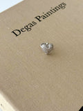 Silver CZ Pave Puffy Heart Ear Cuff Alternate Angle - CW1EARCUFF0046 | Wholesale Stainless Steel Jewelry Catwalk Jewellery Europe