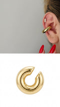 Gold Chunky Smooth Chubby Hoop Ear Cuff - CW1EARCUFF0015 | Wholesale Stainless Steel Jewelry Catwalk Jewellery Europe
