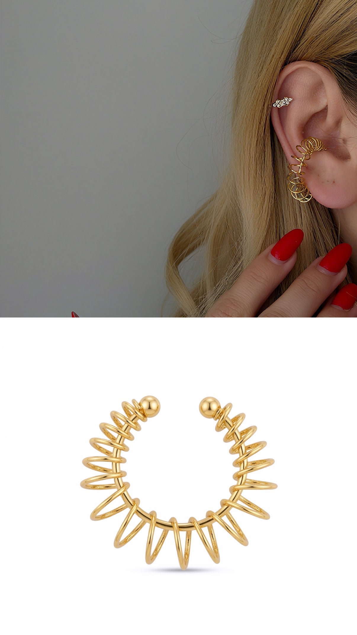 MY1VPEARC0034 gold-ear-cuff-stainless-steel-waterproof-trendy-wholesale-myaccessories wholesale jewelry EARCUFFS  Catwalk Jewellery Europe