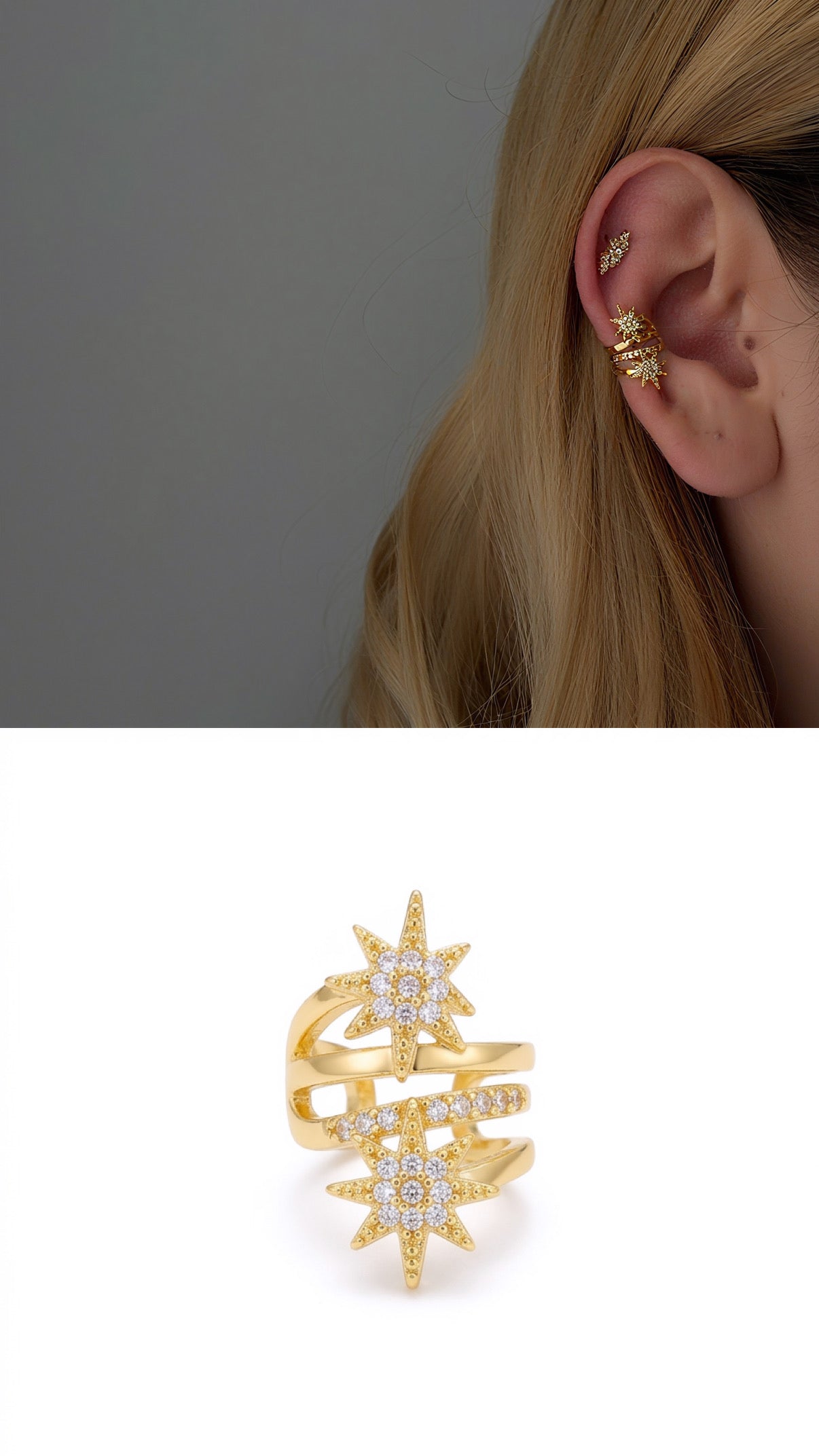 MY1VPEARC0037 gold-ear-cuff-stainless-steel-waterproof-trendy-wholesale-myaccessories wholesale jewelry EARCUFFS  Catwalk Jewellery Europe