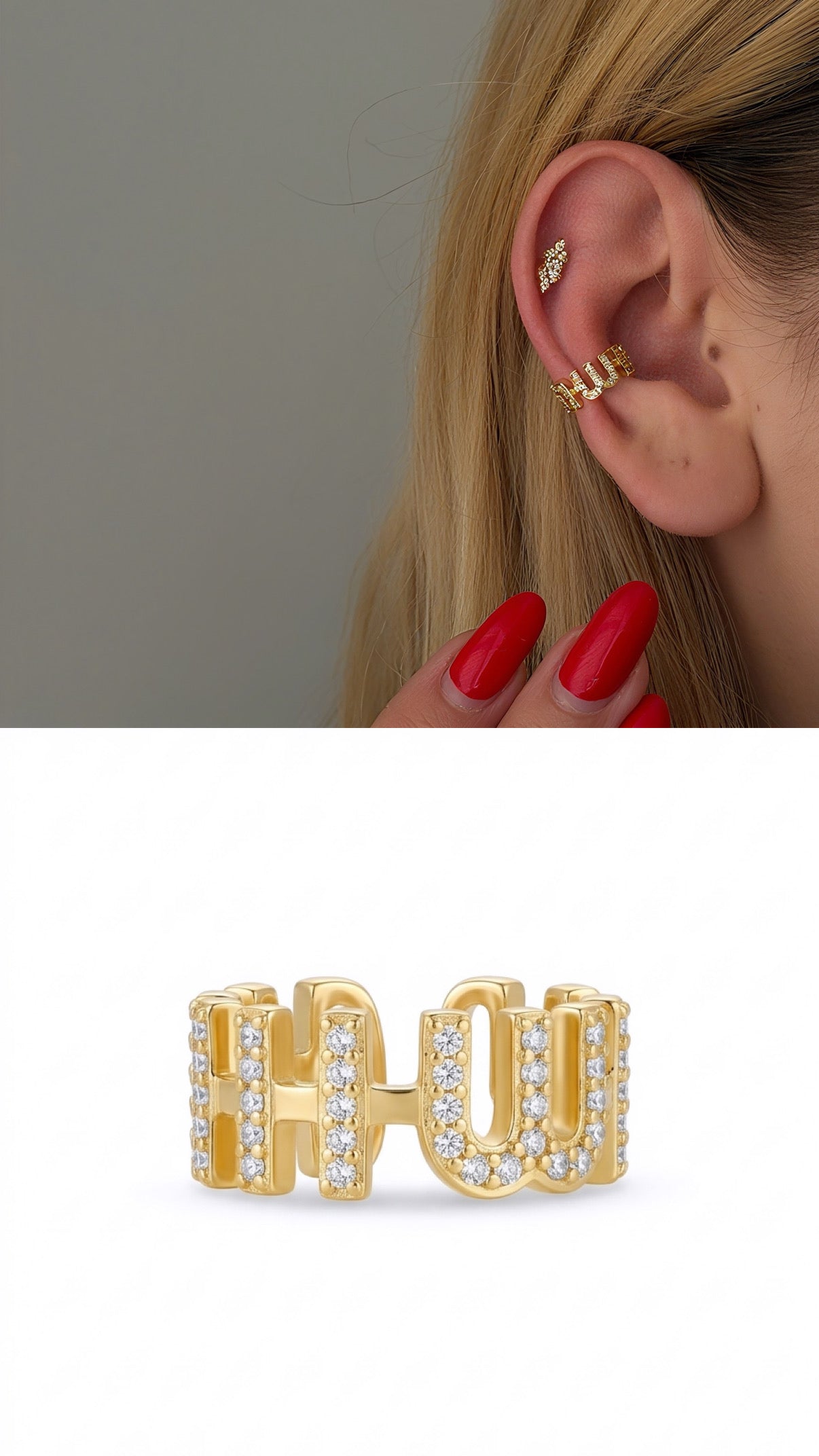 MY1VPEARC0043 gold-ear-cuff-stainless-steel-waterproof-trendy-wholesale-myaccessories wholesale jewelry EARCUFFS  Catwalk Jewellery Europe