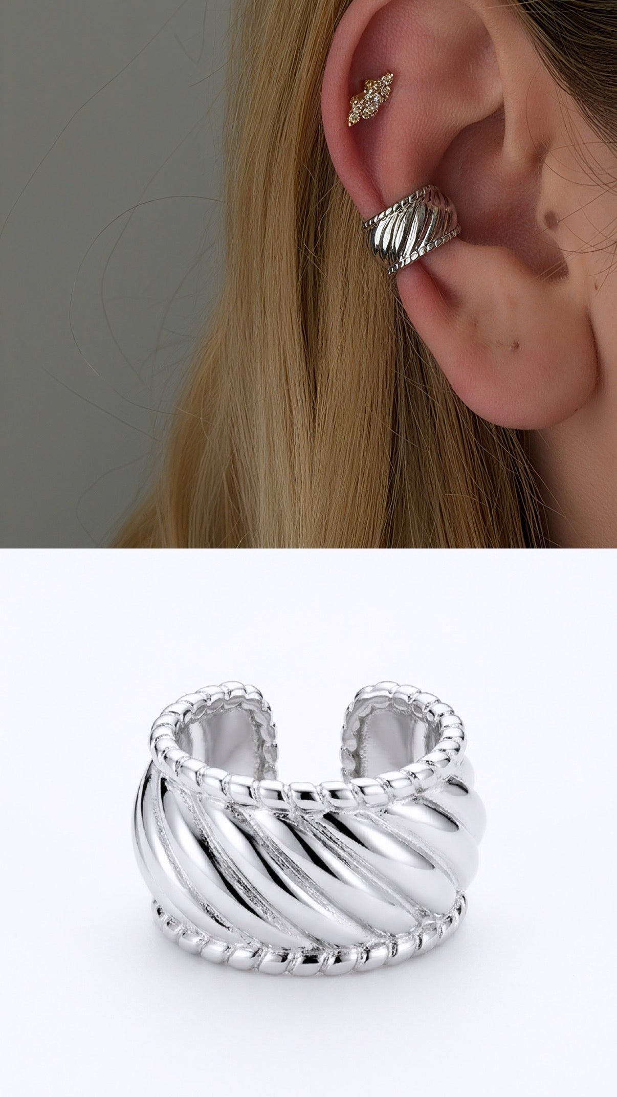 MY1VPEARC0045 gold-ear-cuff-stainless-steel-waterproof-trendy-wholesale-myaccessories wholesale jewelry EARCUFFS  Catwalk Jewellery Europe