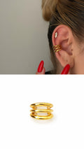 MY1VPEARC0068 gold-ear-cuff-stainless-steel-waterproof-trendy-wholesale-myaccessories wholesale jewelry EARCUFFS  Catwalk Jewellery Europe