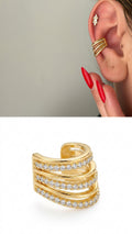 MY1VPEARC0069 gold-ear-cuff-stainless-steel-waterproof-trendy-wholesale-myaccessories wholesale jewelry EARCUFFS  Catwalk Jewellery Europe