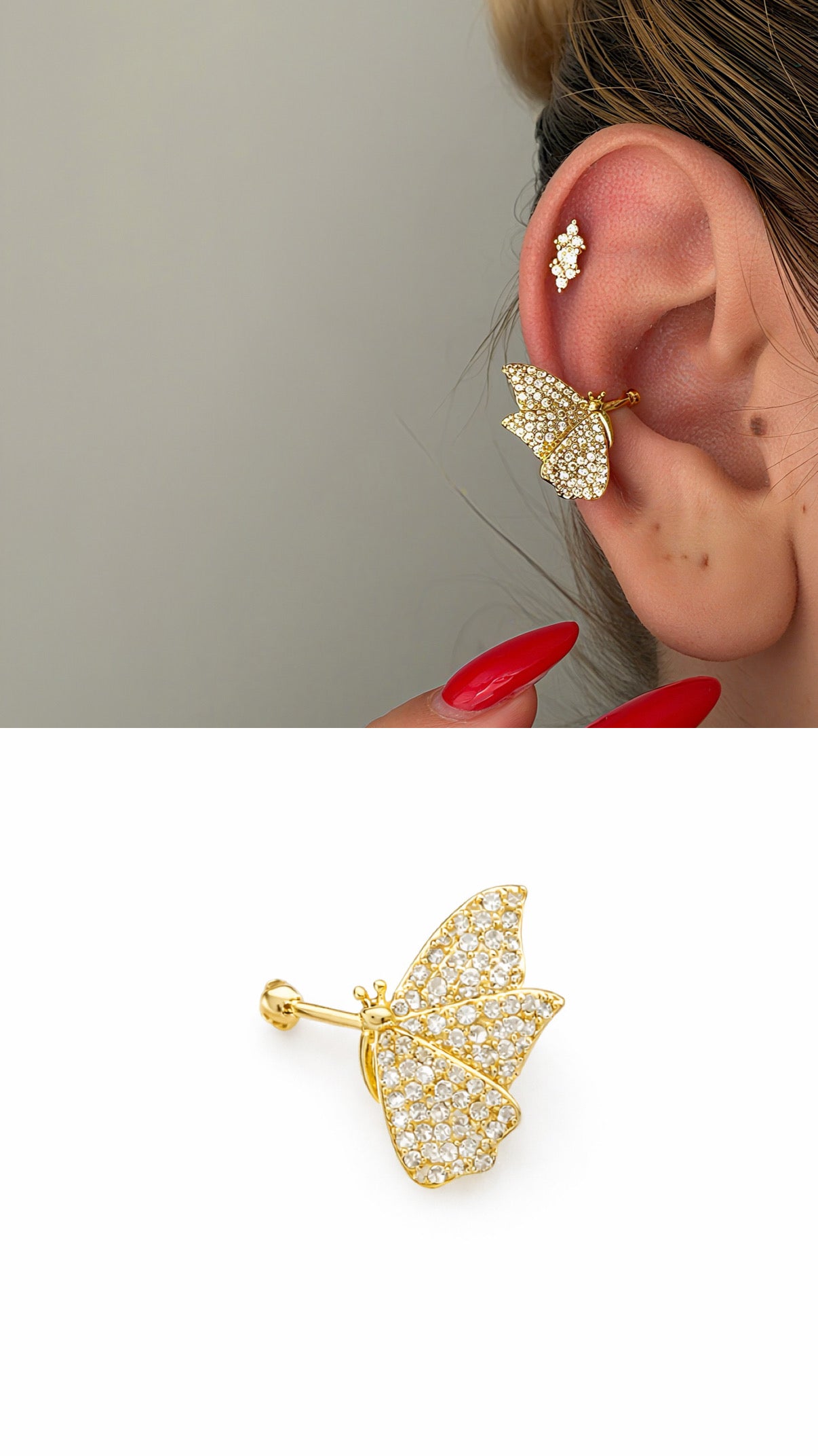 MY1VPEARC0081 gold-ear-cuff-stainless-steel-waterproof-trendy-wholesale-myaccessories wholesale jewelry EARCUFFS  Catwalk Jewellery Europe