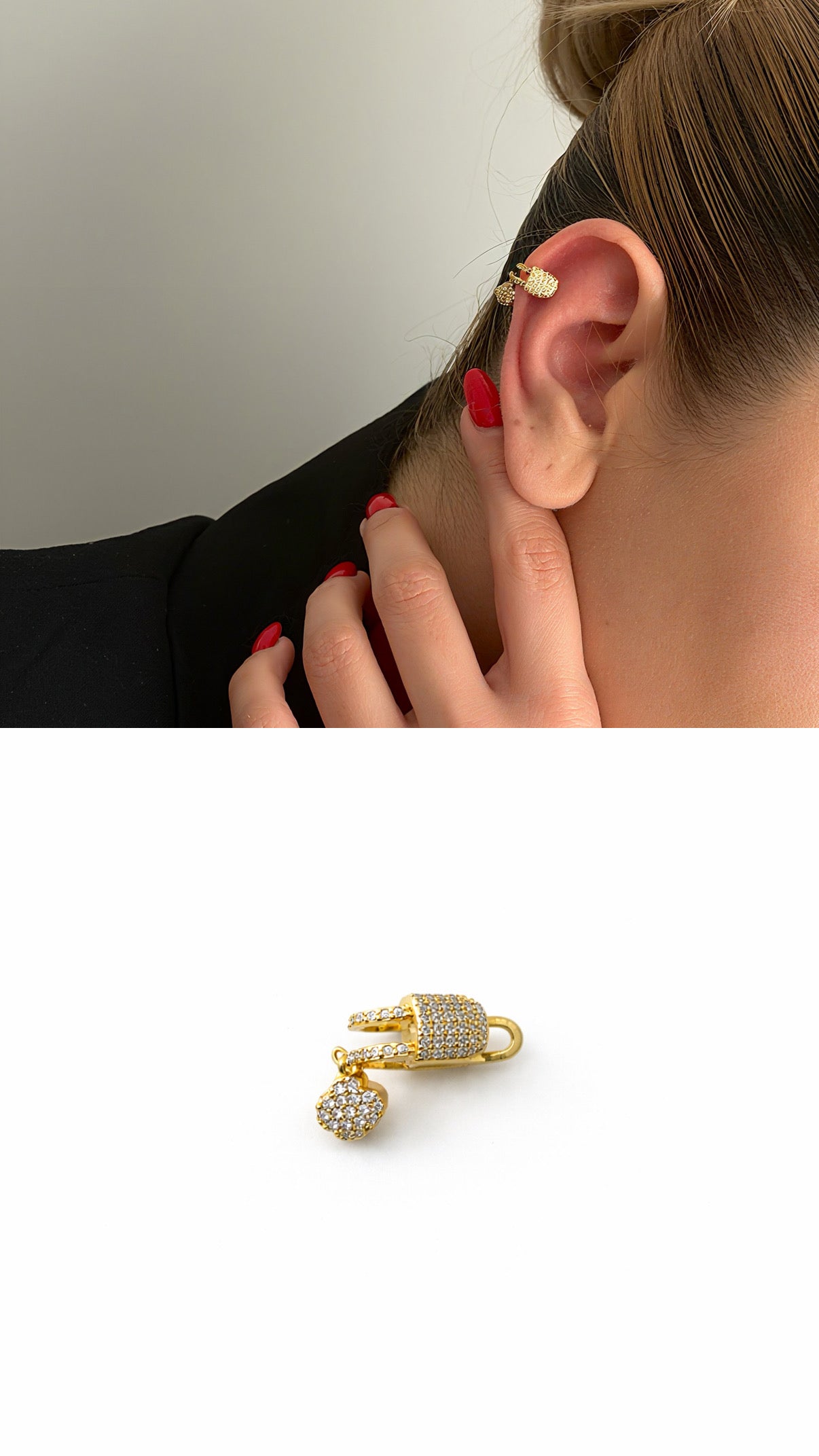 MY1VPEARC0084 gold-ear-cuff-stainless-steel-waterproof-trendy-wholesale-myaccessories wholesale jewelry EARCUFFS  Catwalk Jewellery Europe