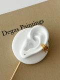 Gold Plain Triple Band Ear Cuff - CW1EARCUFF0036 | Wholesale Stainless Steel Jewelry Catwalk Jewellery Europe