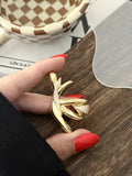 Gold CZ Pave Abstract Swirl Leaf Wide Ear Cuff - CW1EARCUFF00149 | Wholesale Stainless Steel Jewelry Catwalk Jewellery Europe