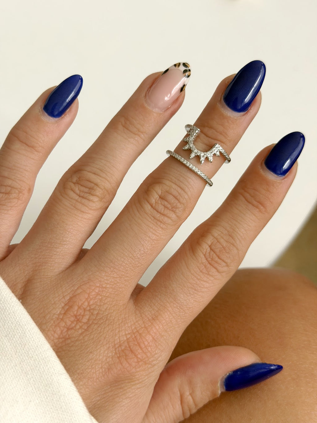 Silver CZ Pave Sunburst Tiara Stackable Ring Set wholesale jewelry RINGS Catwalk Jewellery Europe