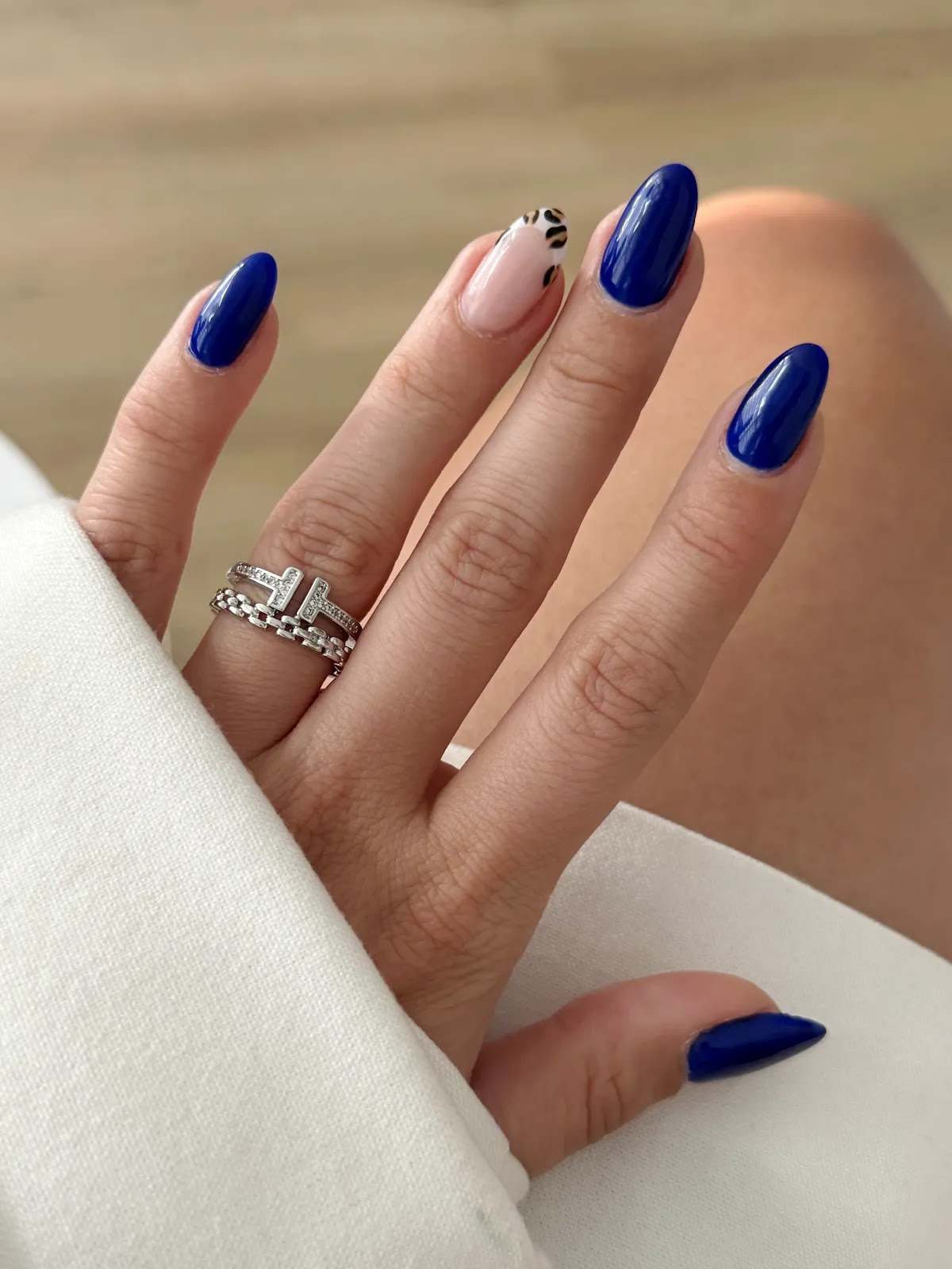 Silver CZ Pave T Bar Double Band Ring - CW1RING00130 | Wholesale Stainless Steel Jewelry Catwalk Jewellery Europe