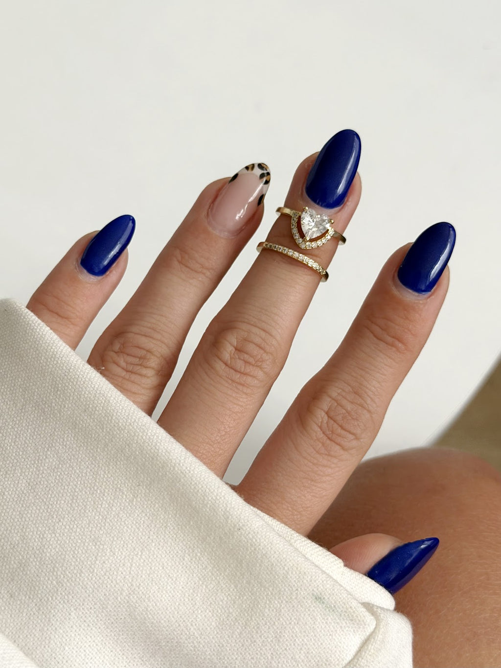 Gold CZ Pave Heart Cut Stackable Ring Set wholesale jewelry RINGS Catwalk Jewellery Europe