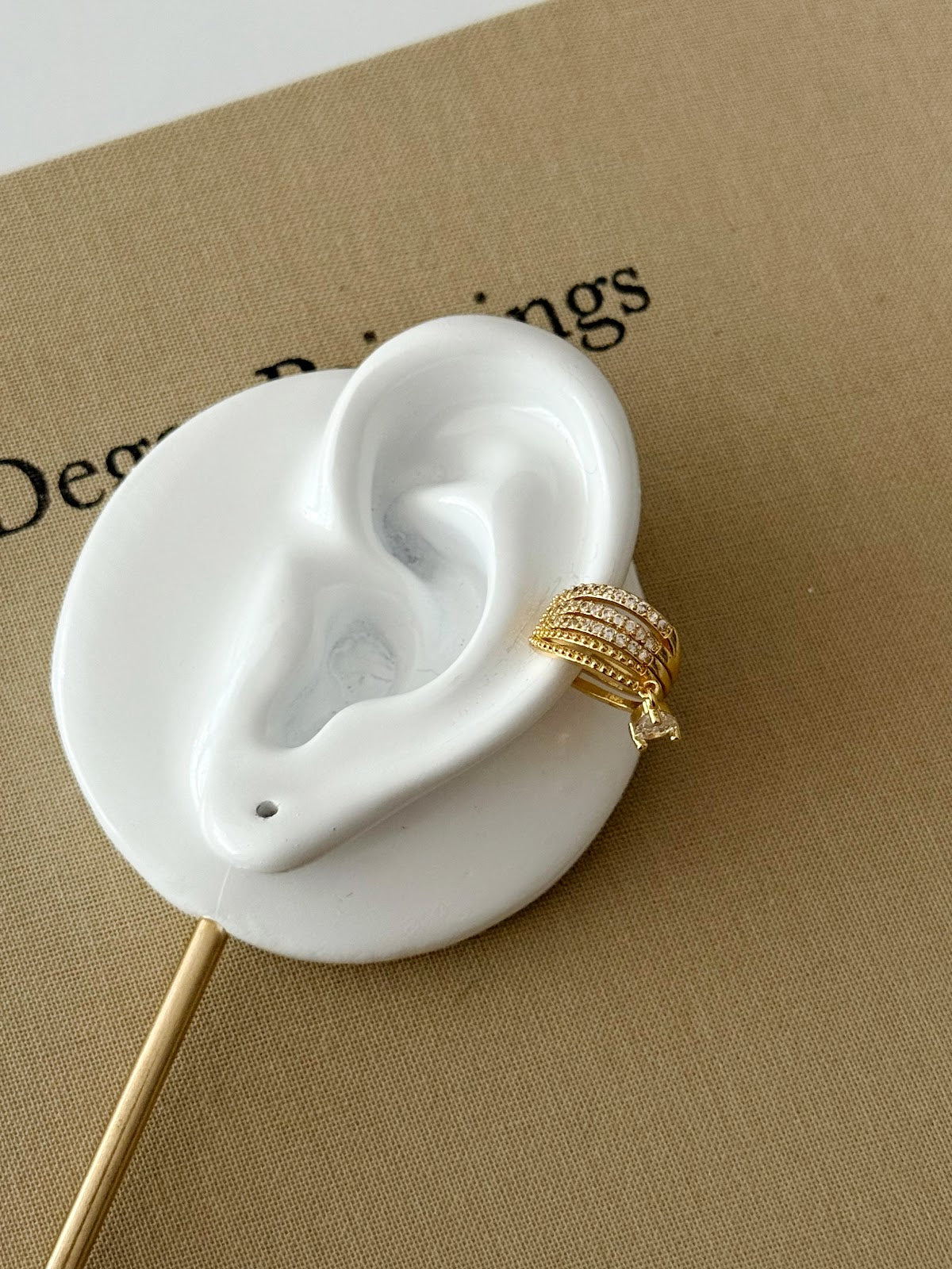 Silver Spiral Wire Coil Wrap Ear Cuff - CW1EARCUFF008 | Wholesale Stainless Steel Jewelry Catwalk Jewellery Europe