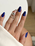 Silver CZ Pave Evil Eye Nail Ring wholesale jewelry RINGS Catwalk Jewellery Europe
