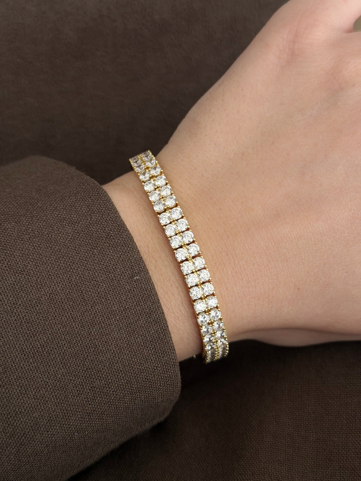 14K Gold Plated Cubic Zirconia Bracelets  – Catwalk Jewellery wholesale jewelry BRACELETS  Catwalk Jewellery Europe