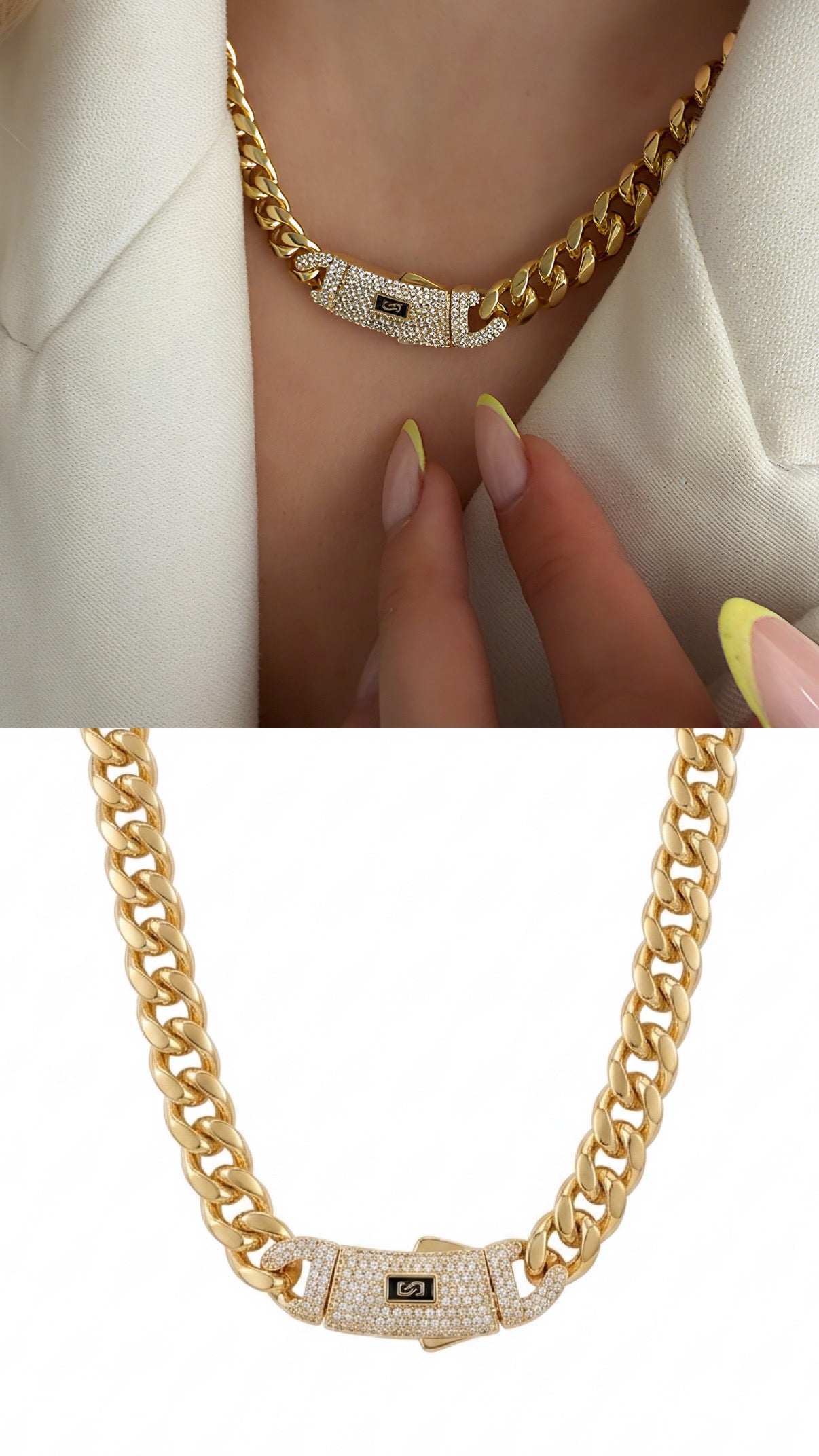 MY1VPNKLC00110 gold-necklace-stainless-steel-waterproof-layered-trendy-wholesale-myaccessories wholesale jewelry NECKLACE  Catwalk Jewellery Europe