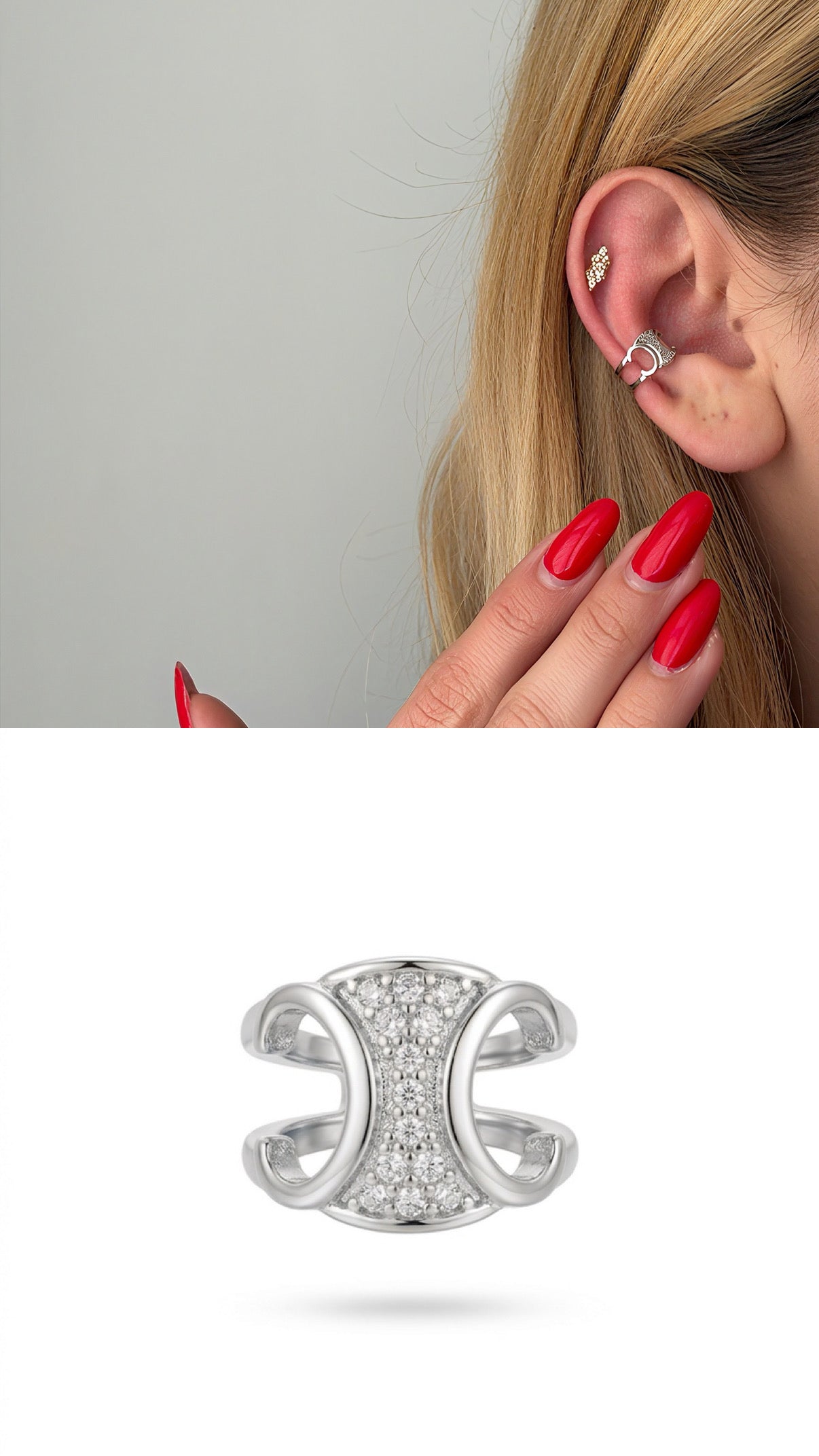 MY1VPEARC00115 gold-ear-cuff-stainless-steel-waterproof-trendy-wholesale-myaccessories wholesale jewelry EARCUFFS  Catwalk Jewellery Europe