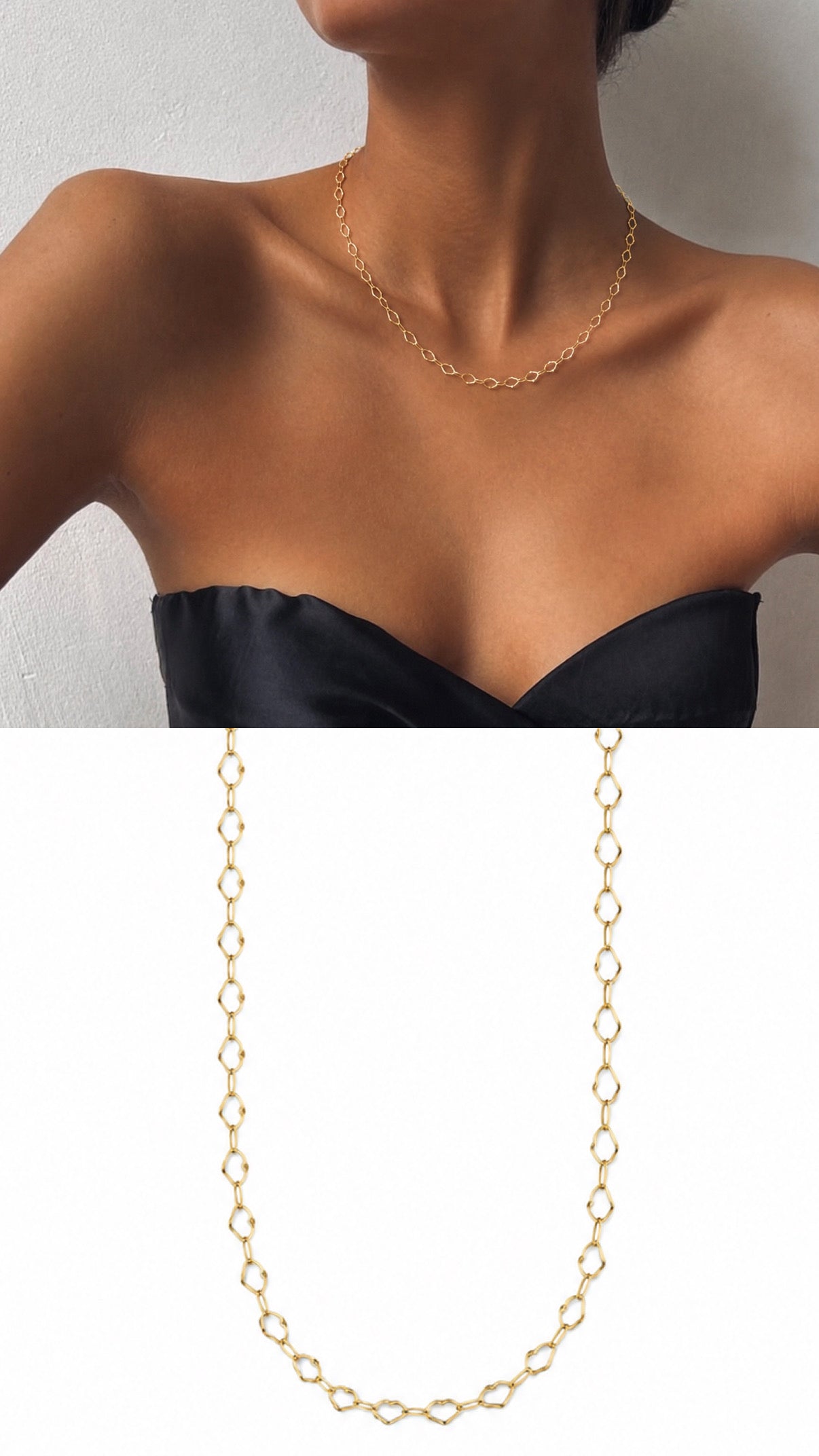 MY1VPNKLC0011 gold-necklace-stainless-steel-waterproof-layered-trendy-wholesale-myaccessories wholesale jewelry NECKLACE  Catwalk Jewellery Europe