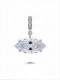 Silver Marquise Cut CZ Solitaire Pendant Charm - CW1PENDANT004 | Wholesale Stainless Steel Jewelry Catwalk Jewellery Europe