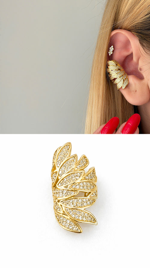 MY1VPEARC00103 gold-ear-cuff-stainless-steel-waterproof-trendy-wholesale-myaccessories wholesale jewelry EARCUFFS  Catwalk Jewellery Europe