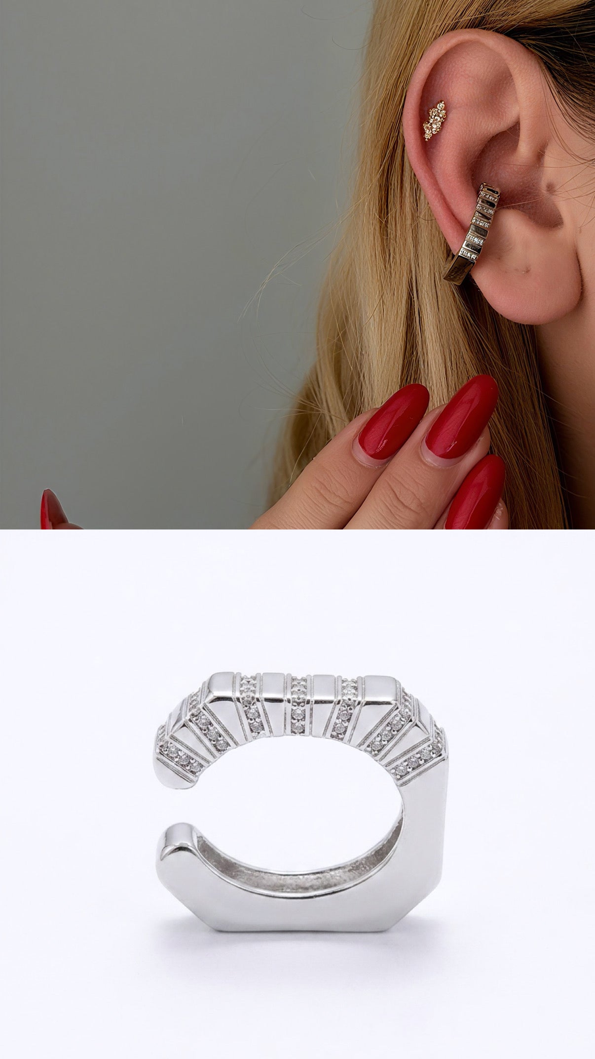 MY1VPEARC00105 gold-ear-cuff-stainless-steel-waterproof-trendy-wholesale-myaccessories wholesale jewelry EARCUFFS  Catwalk Jewellery Europe