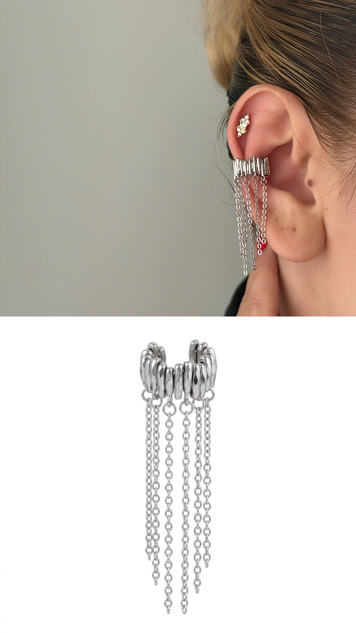 MY1VPEARC0098 gold-ear-cuff-stainless-steel-waterproof-trendy-wholesale-myaccessories wholesale jewelry EARCUFFS  Catwalk Jewellery Europe