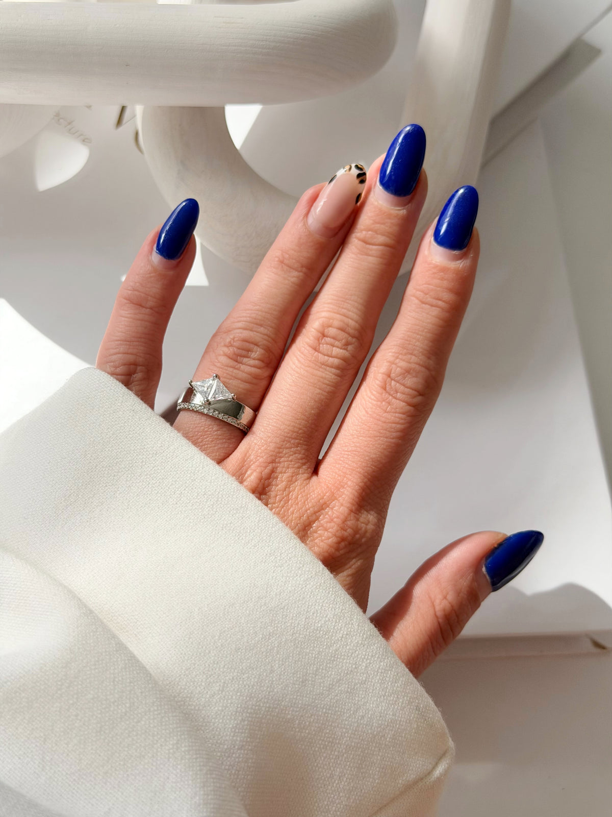 Silver Princess Cut CZ Split Shank Band Ring - CW1RING0010 | Wholesale Stainless Steel Jewelry Catwalk Jewellery Europe