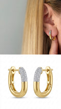 Two-Tone Cubic Zirconia Vip 14k earrings  – Catwalk Jewellery wholesale jewelry VIP 14K EARRINGS  Catwalk Jewellery Europe