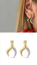 Two-Tone Vip 14k earrings  – Catwalk Jewellery wholesale jewelry VIP 14K EARRINGS  Catwalk Jewellery Europe