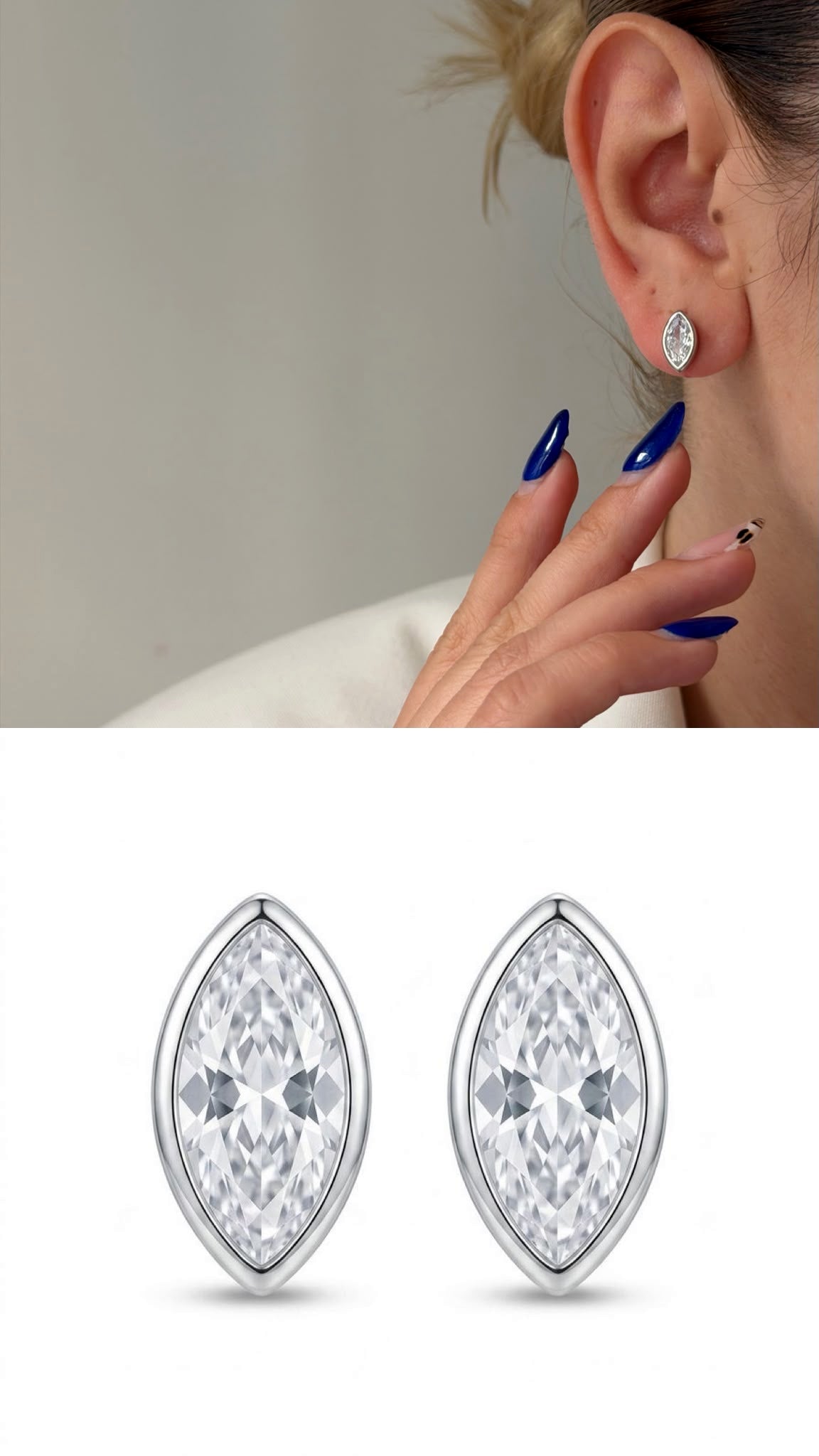 Rhodium Plated Cubic Zirconia Vip 14k earrings  – Catwalk Jewellery wholesale jewelry VIP 14K EARRINGS  Catwalk Jewellery Europe