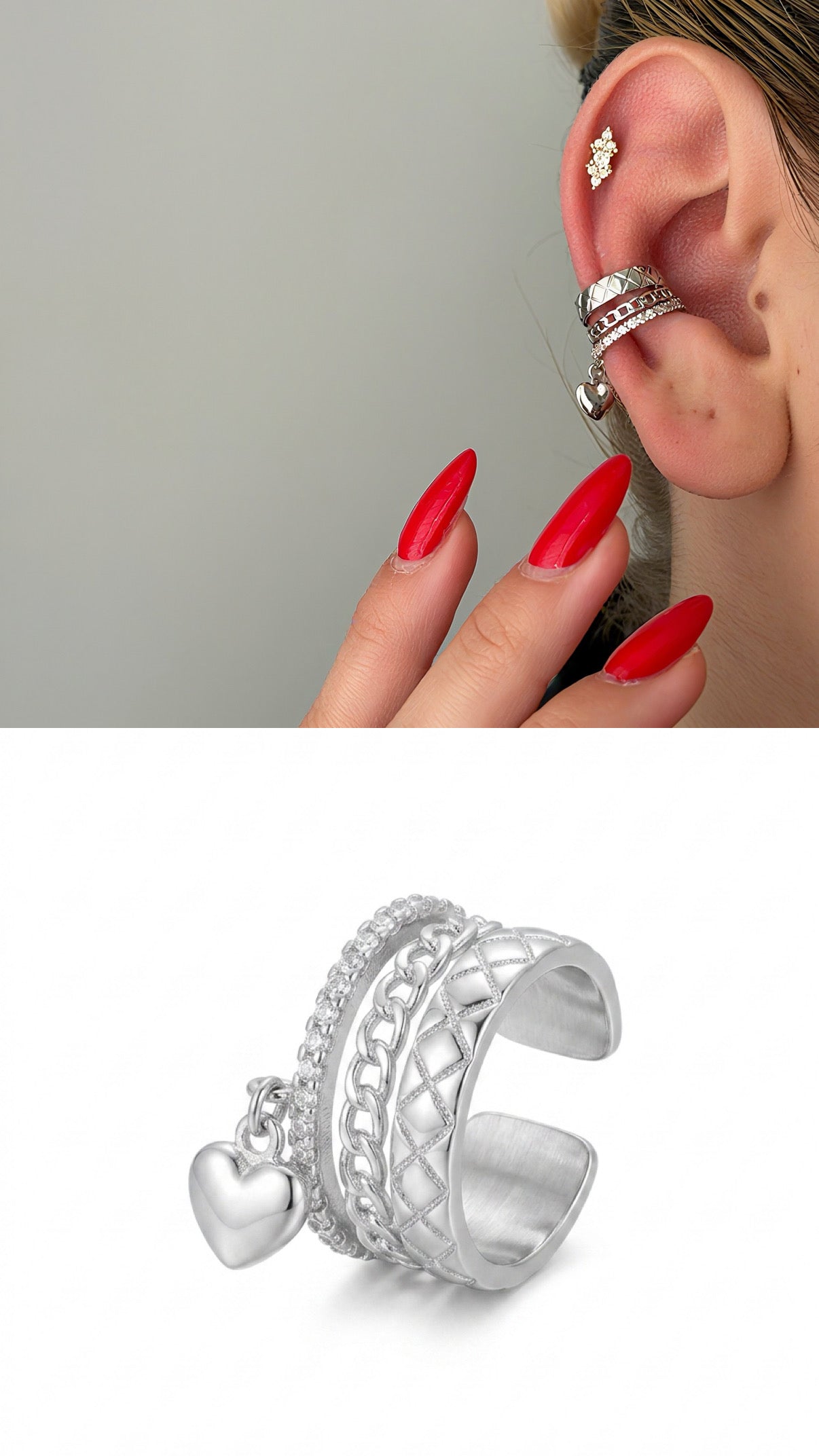 MY1VPEARC00111 gold-ear-cuff-stainless-steel-waterproof-trendy-wholesale-myaccessories wholesale jewelry EARCUFFS  Catwalk Jewellery Europe